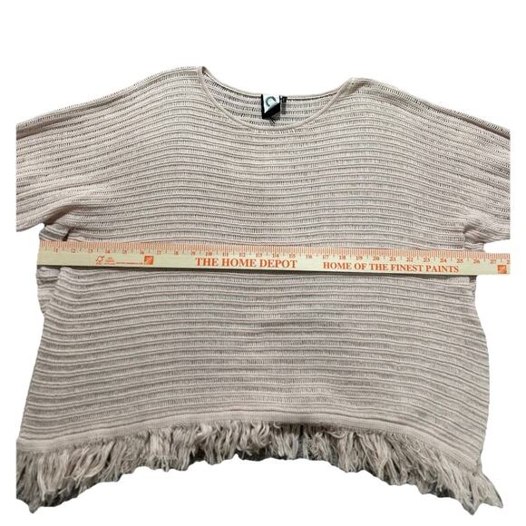 Anthropologie Akemi + kim Lara Muted Pink Poncho Sweater XS Oversized - Picture 8 of 9